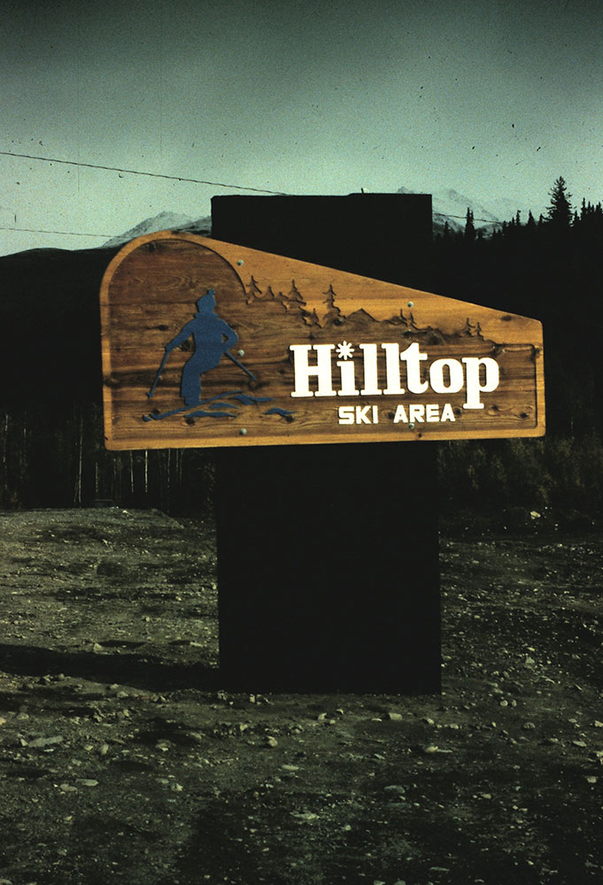 Historical photo - Hilltop sign