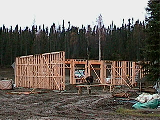 construction of Hilltop Chalet