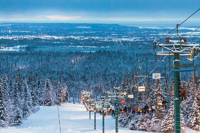 view of lift from the top